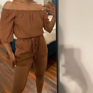 Honey Punch Off The Shoulder Romper